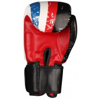 Перчатки боксёрские RSC HIT PU SB-01-146 12 унций Бело-красно-синий