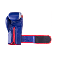Перчатки боксерские Knockout BGK-2266, 8oz, к/з, синий