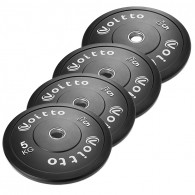 Набор черных бамперных дисков Voitto 5 кг (4 шт) - d51