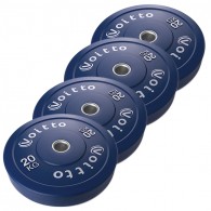 Набор цветных бамперных дисков Voitto 20 кг (4 шт) - d51